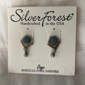 Silver Forest earrings